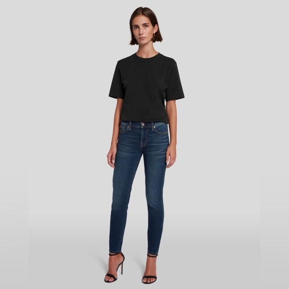 7 For All Mankind Denim - 7 For All Mankind Gweneviere Ankle Size 24
